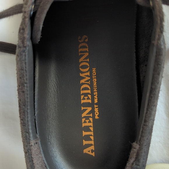 ALLEN EDMONDS Porter City Derby Sneaker Mens 9 D Brown Suede - Picture 9 of 10